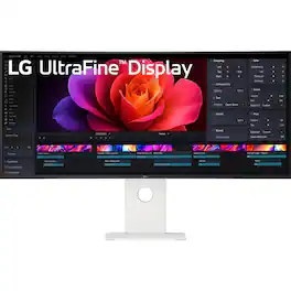 LG - 40" UltraFine 5K2K WUHD 5120x2160 Curved Nano IPS Black Monitor 40U990A-W