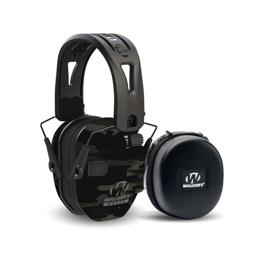 Walkers - Walker's Razor Rubber Headband Multicam Camo Tacti Grip with Case Bundle - Gray price history on PriceWatchPro