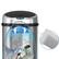 Alt View 12. iTouchless - NX 8-Gal. Touchless Round Trash Can - Stainless Steel.