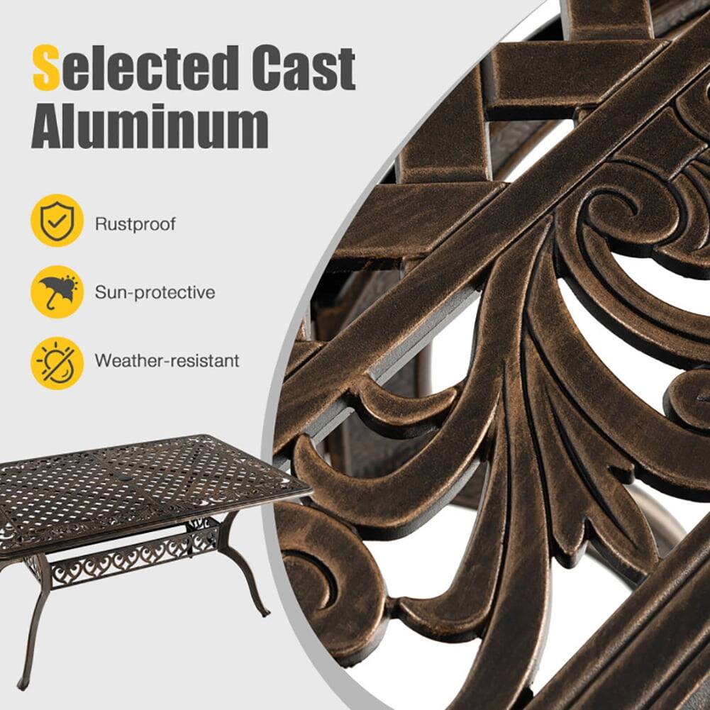 Selected Cast Aluminum  
- Rustproof  
- Sun-protective  
- Weather-resistant