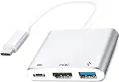 Front. Core Tech - Core Tech USB-C to HDMI Multiport Adapter – 4K HDMI, USB 3.0, PD Charging for iPhone, iPad, MacBook.