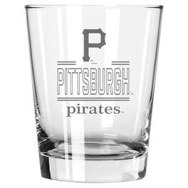The Memory Company - Pittsburgh Pirates 15oz. Double Old Fashioned Glass - Multicolor