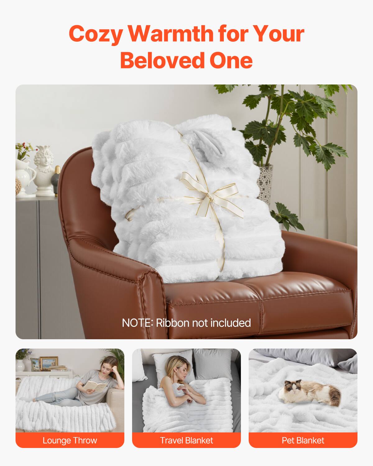 Cozy Warmth for Your Beloved One

NOTE: Ribbon not included

Lounge Throw

Travel Blanket

Pet Blanket