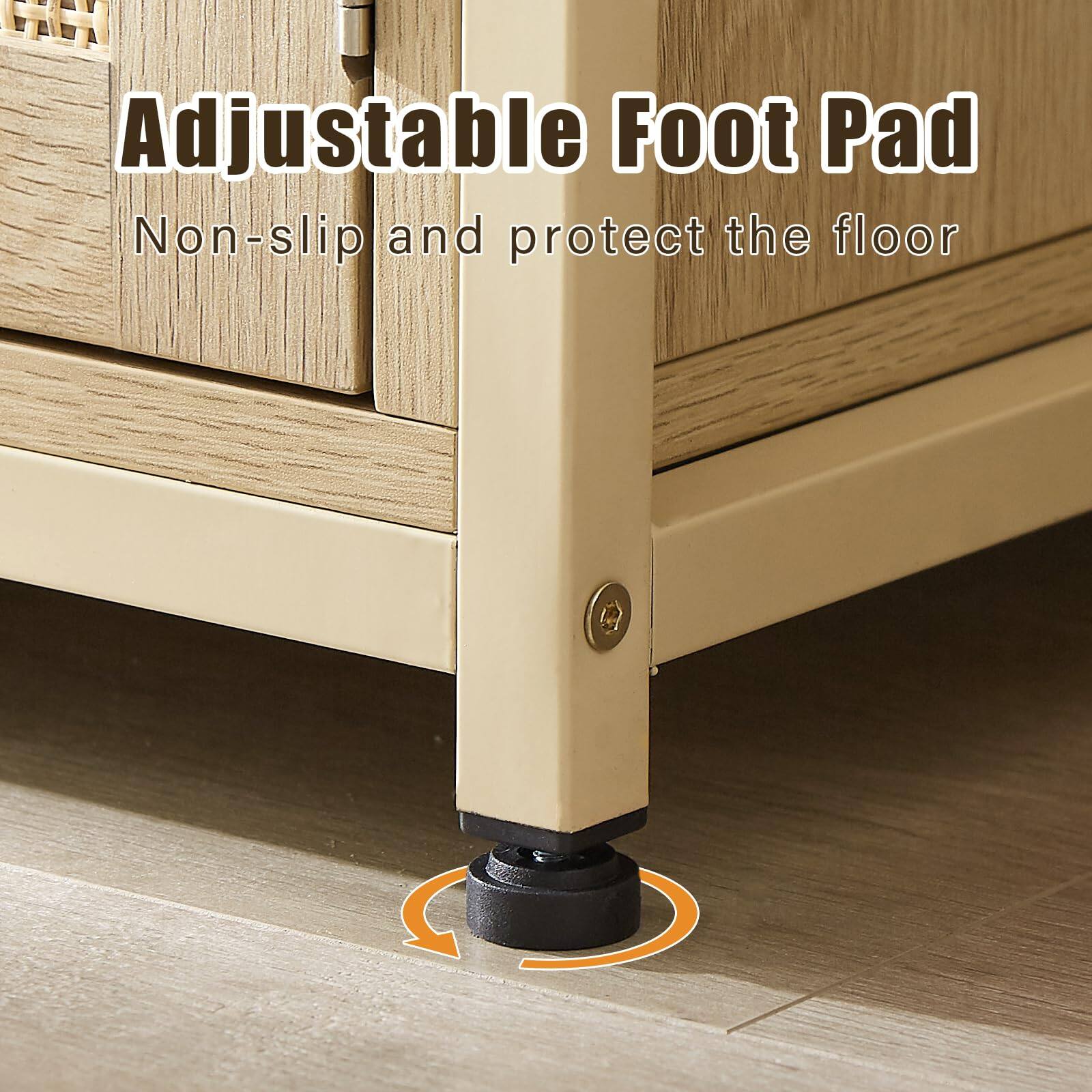 Adjustable Foot Pad  
Non-slip and protect the floor