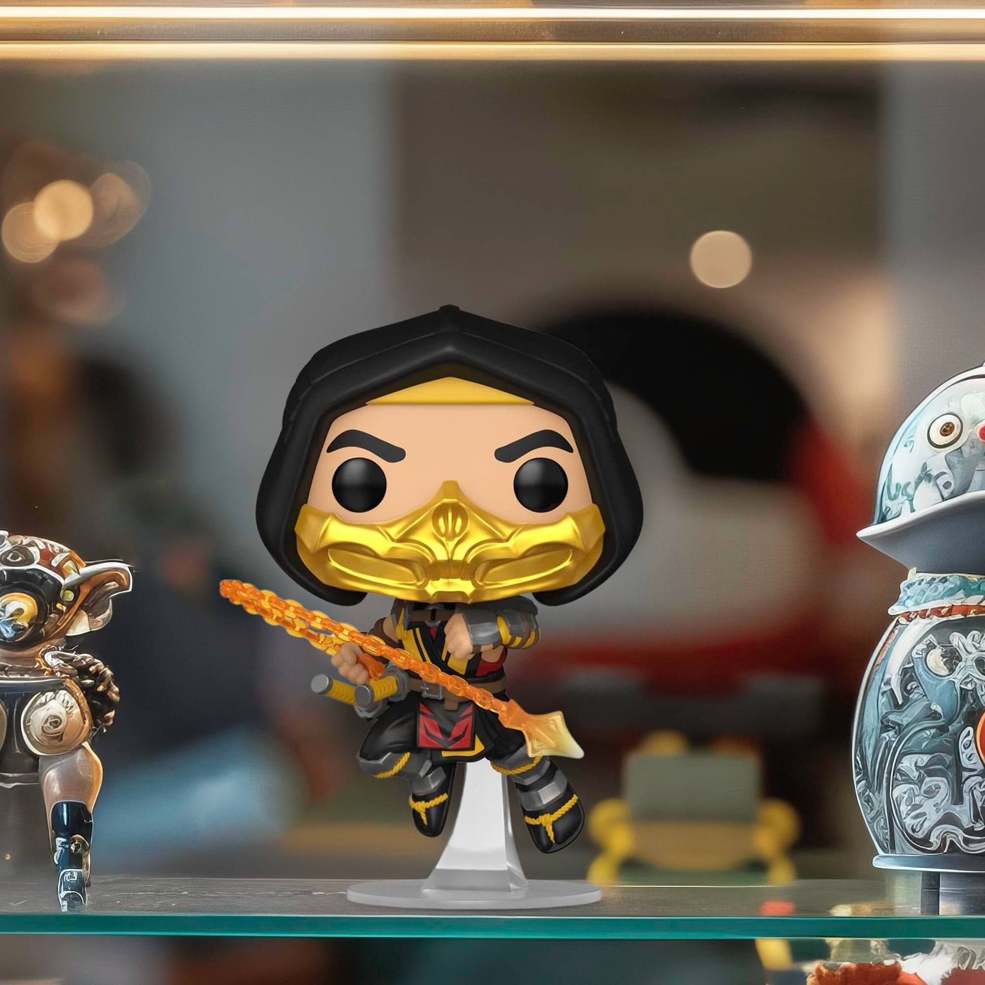 Alt View 3. Funko - FUNKO POP! Games: Mortal Kombat 11 Fatality - Scorpion   - COLLECTIBLES - Multicolor.