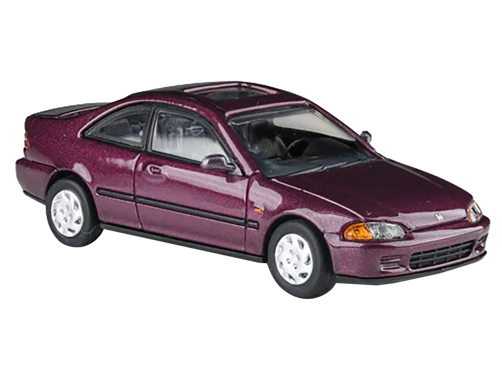 Left. Paragon - 1995 Honda Civic Coupe EJ1 Camellia Red Metallic 1/64 Diecast Model Car by Paragon Models - Red Metallic.