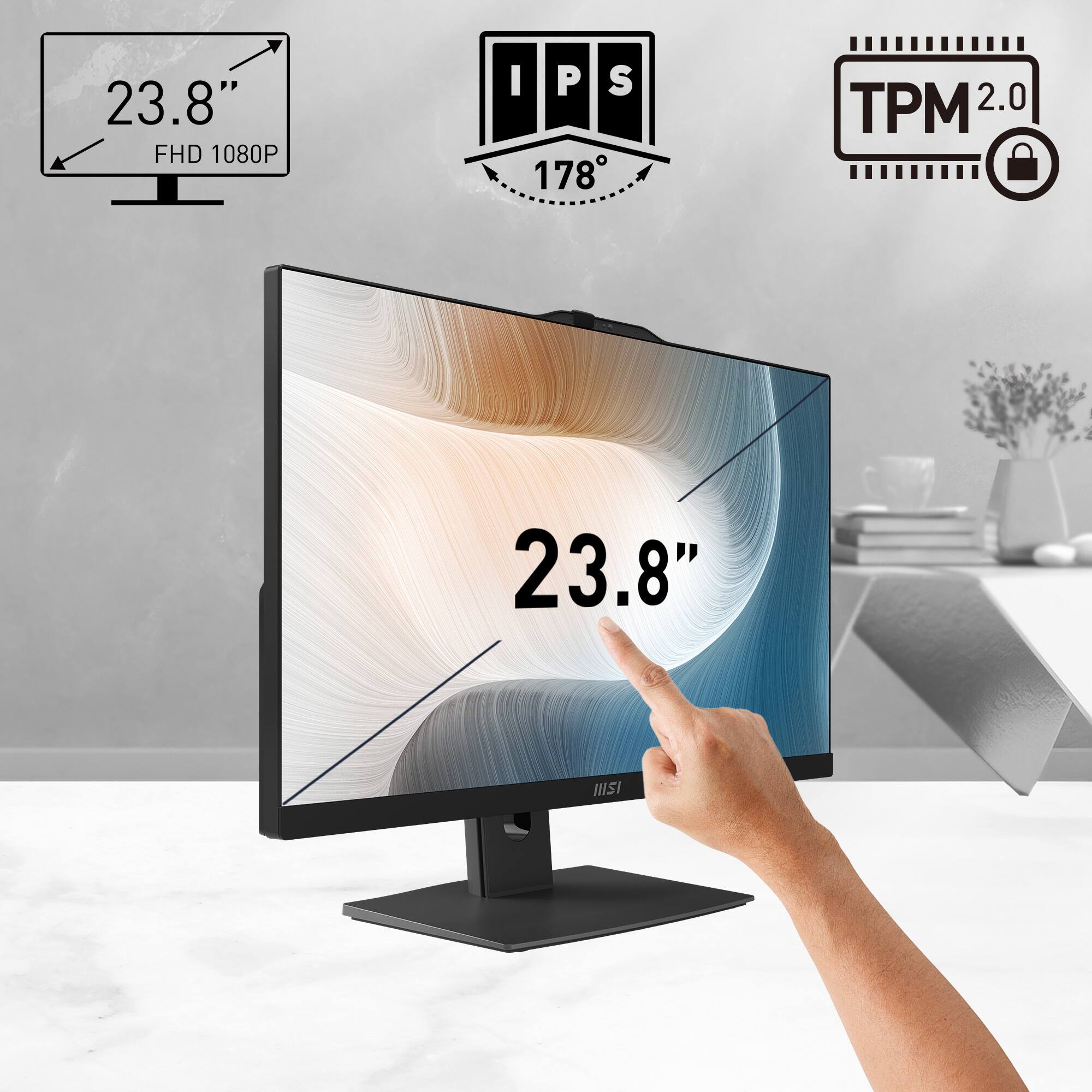 23.8" FHD 1080P IPS 178° TPM 2.0