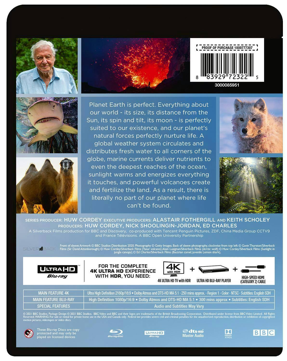 Back. A Perfect Planet   - 4K Blu-Ray.
