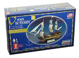 Lindberg - HMS Victory 1/500 Scale Plastic Model Kit - 38 Pieces - Skill Level 2 - Multi