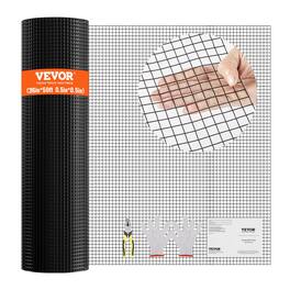 VEVOR - Hardware Cloth, 36'' x 50' Galvanized Wire Mesh Roll, 19 Gauge Chicken Wire Fence Roll, Vinyl Coating Metal Wire Mesh - Black