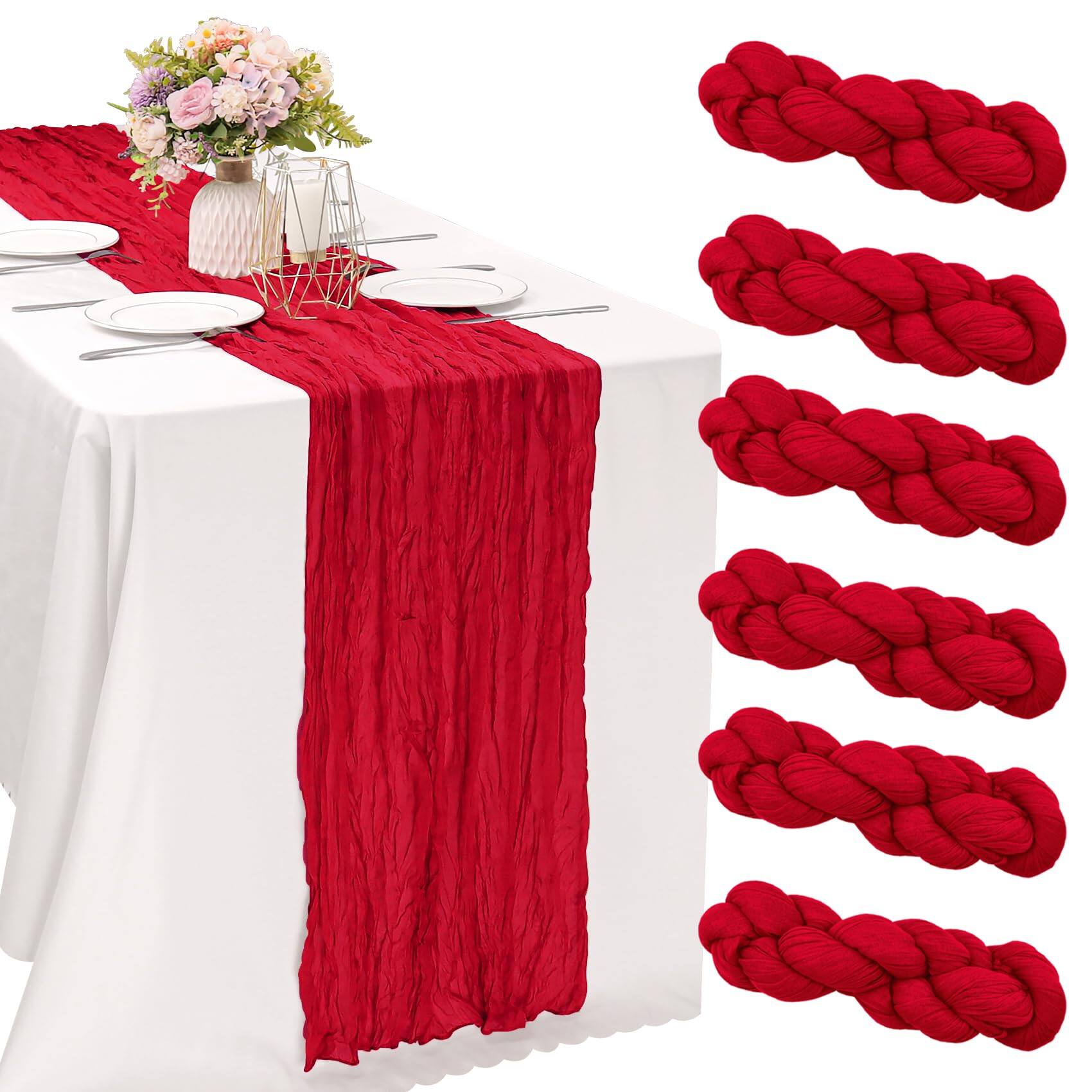 Red-35" x 120"-6 Pack