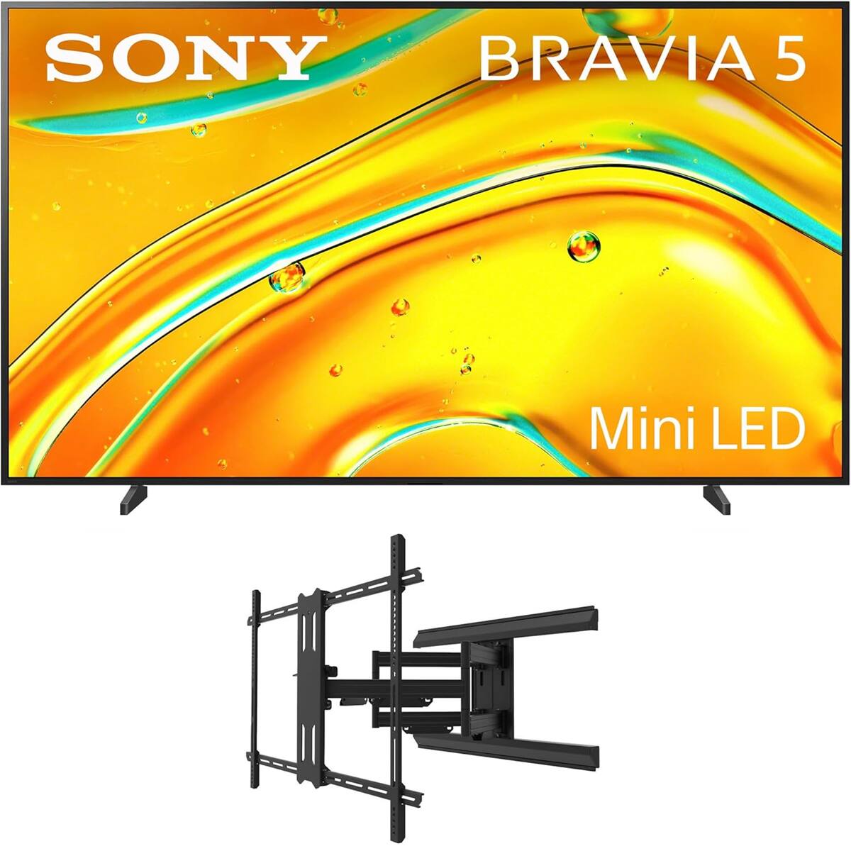 Sony - K98XR50 98 Inch Bravia Mini LED 4K HDR TV with a Kanto PMX800 Full Motion Dual Stud Mount (2025)