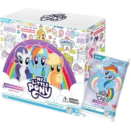 BER KAYOU B' FRIENDS TH Pay. mu FRIEM pie . mae ADVENTURE! Dyjay your day SELECT your EDITION CuS mig PONYVILLE ADVENUR ORE! KAYOU B ELECT EDITION ! MY Friendship Eternal LITTLE Cards Rainbow SILVER PONY ! WARNING Frienship PONY LITTLE MY Collectible Card Collectible 5 Card D SERIES O SRNS