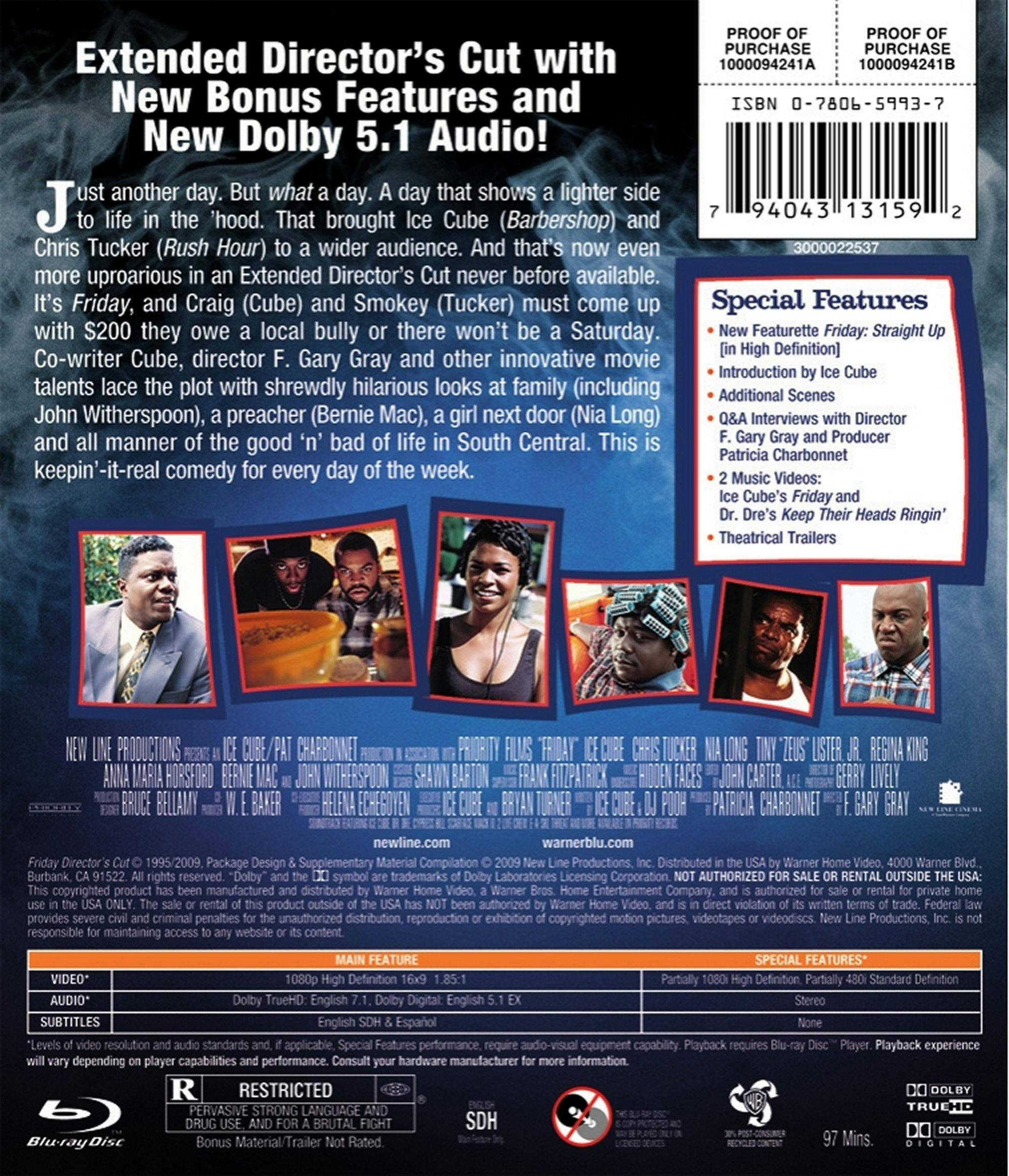 Back. Friday: Director's Cut (Blu-ray Director's Cut) [Blu-ray].