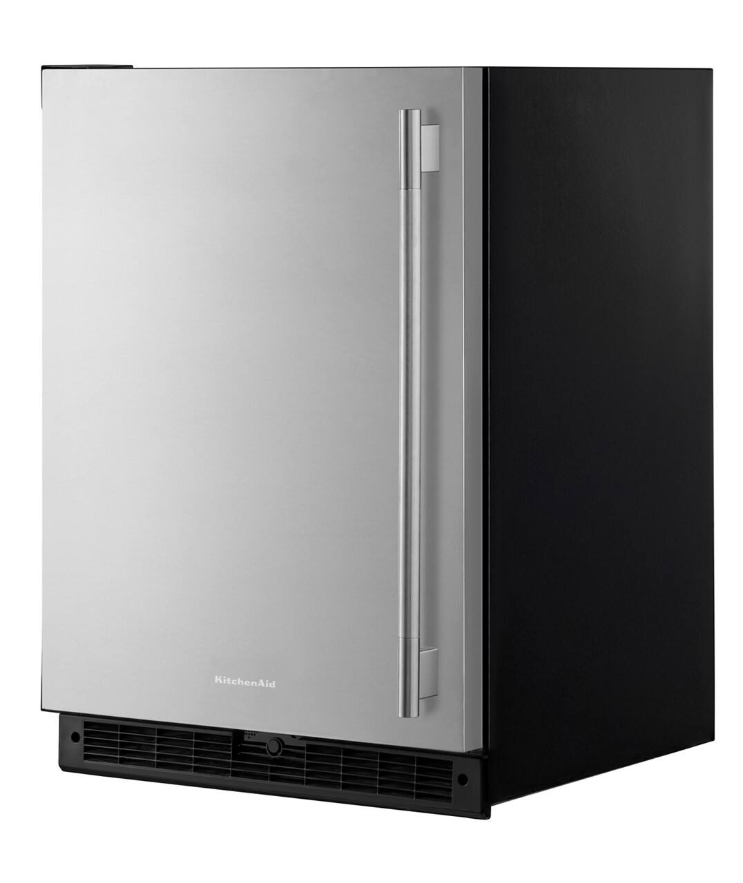 Alt View 8. KitchenAid - 5.0 Cu. Ft. Undercounter Refrigerator - Black Cabinet/Stainless Doors.