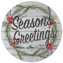 Jardine - Fort Lewis College Skyhawks 20'' x 20'' Season's Greetings Circle - White