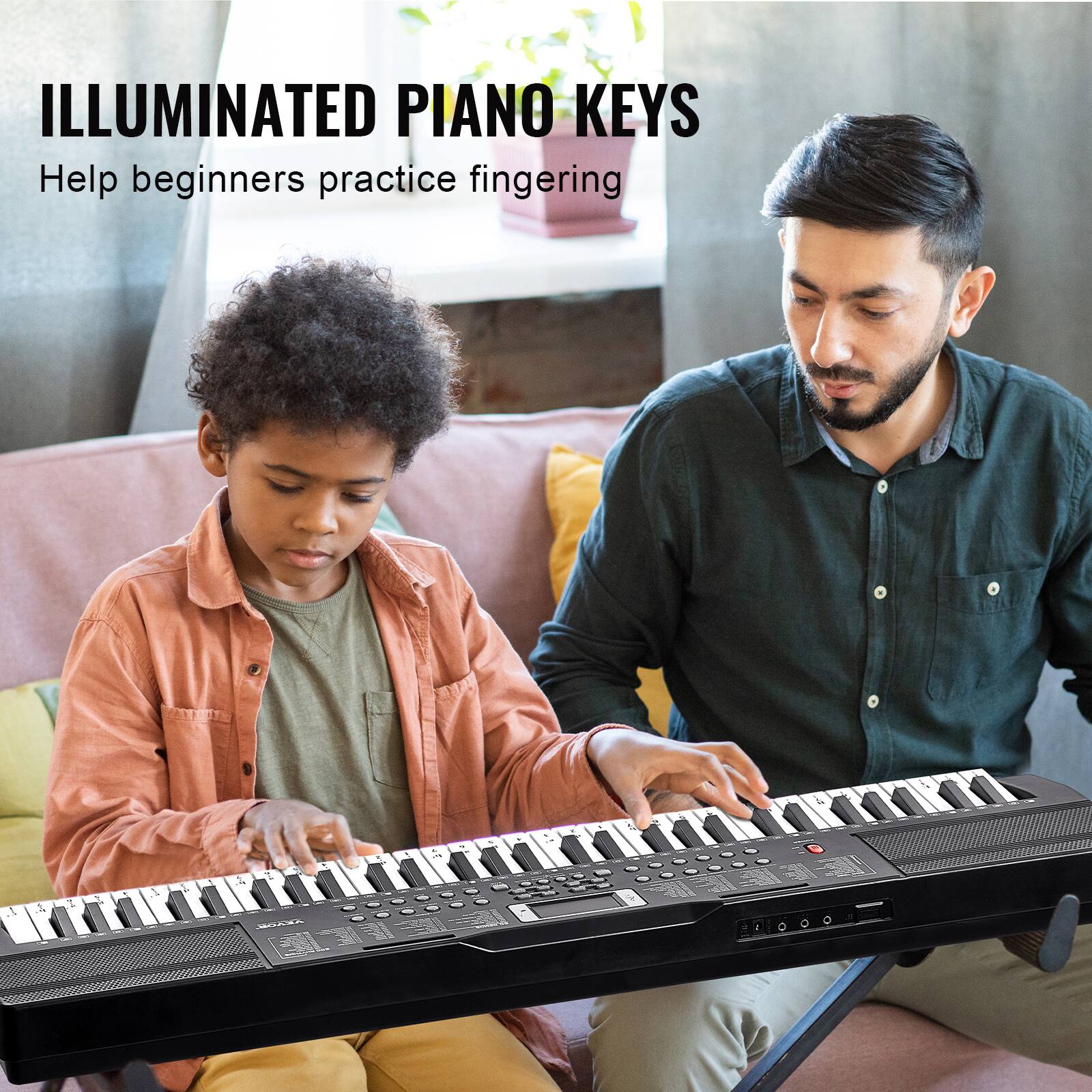ILLUMINATED PIANO KEYS
Help beginners practice fingering