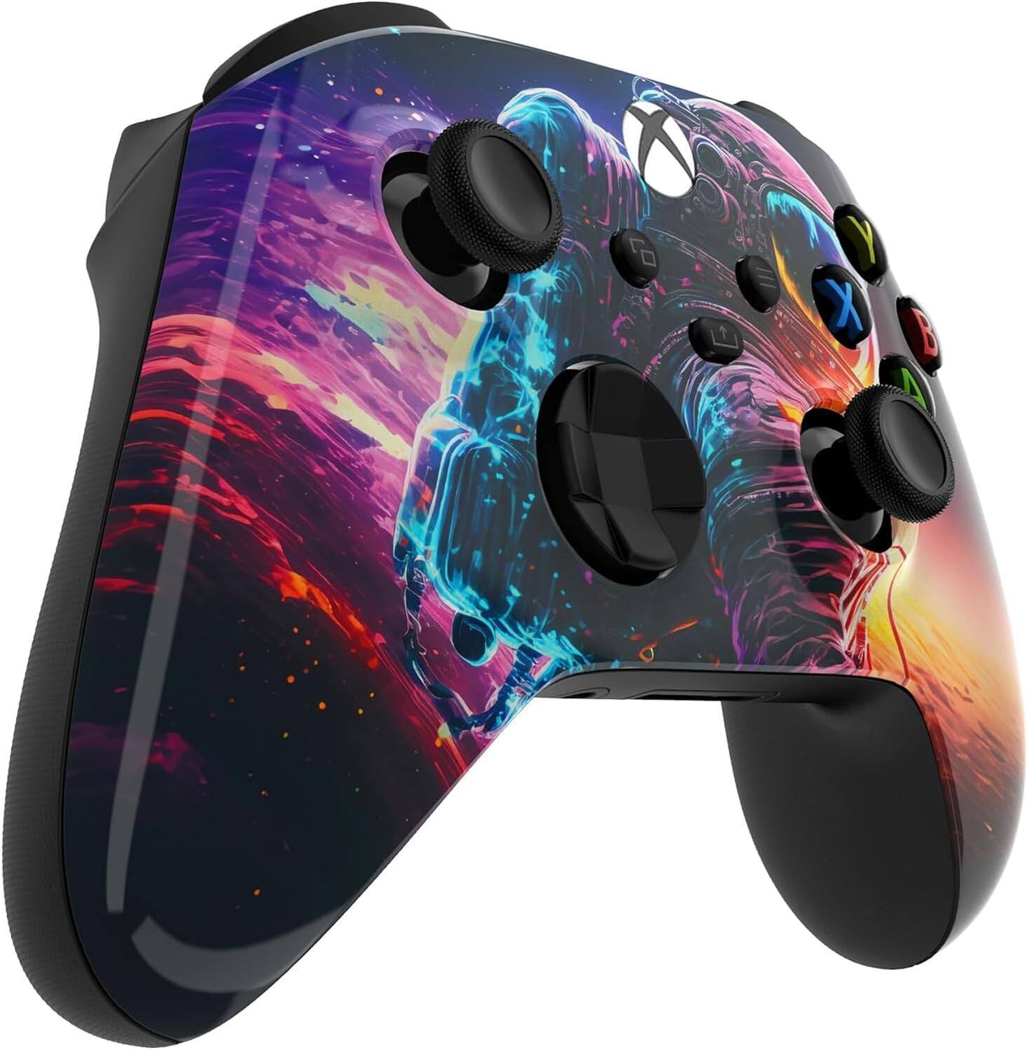 Left. Custom Controllerzz - Custom Wireless Controller for Xbox Series X|S, Xbox One, & PC - Astronaut.