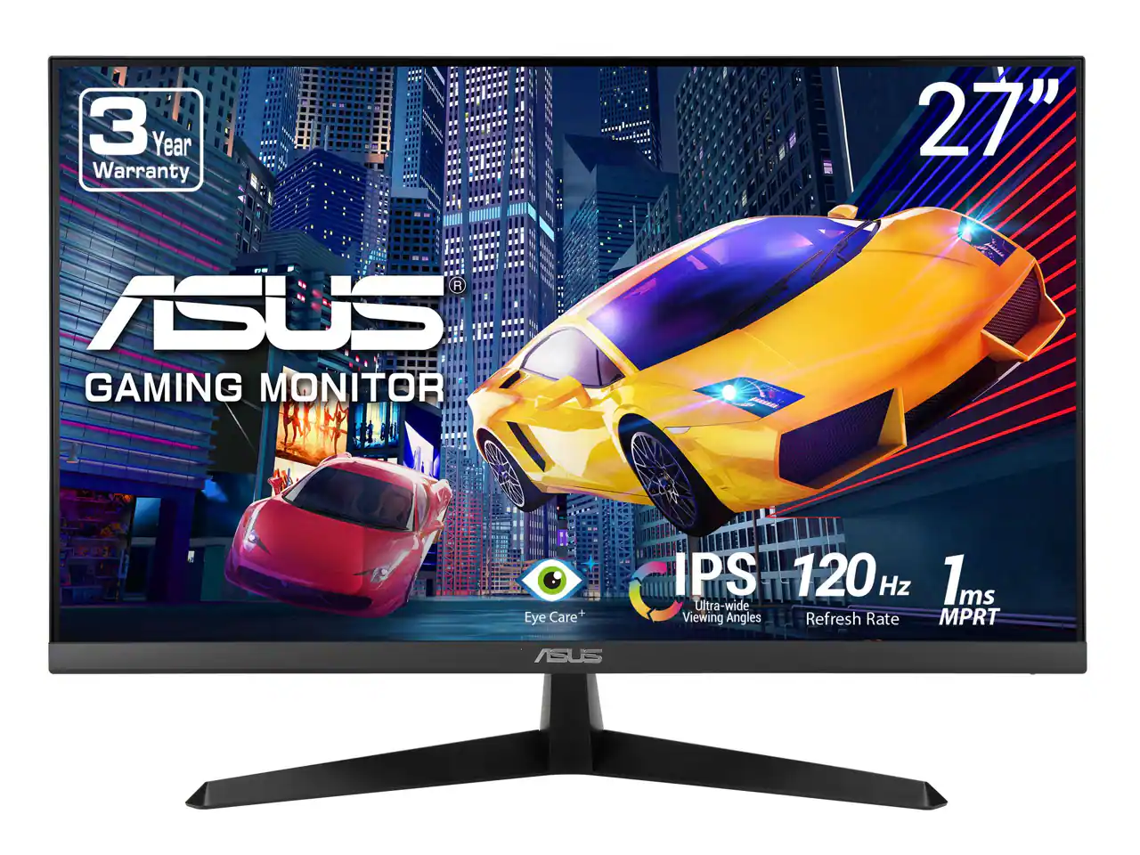 ASUS - 27" Full HD 1080P 120Hz IPS AMD Sync 1ms Eye Care Blue Light Free - Black