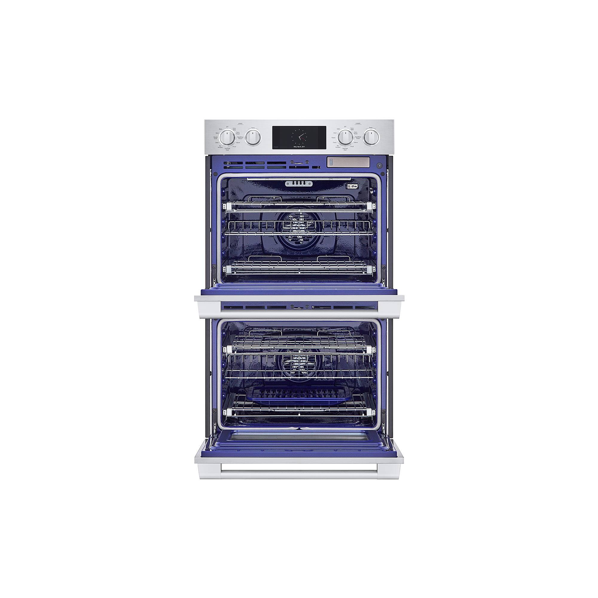 Alt View 3. SKS - 30-inch 9.4 Cu. Ft. Built-in Smart Electric Convection Double Wall Oven with Steam-Combi - Stainless Steel.