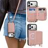 Ornarto - for Detachable Wallet Case for iPhone 17 Pro Max with MagSafe, Case with Card Holder Wrist Strap - Pink