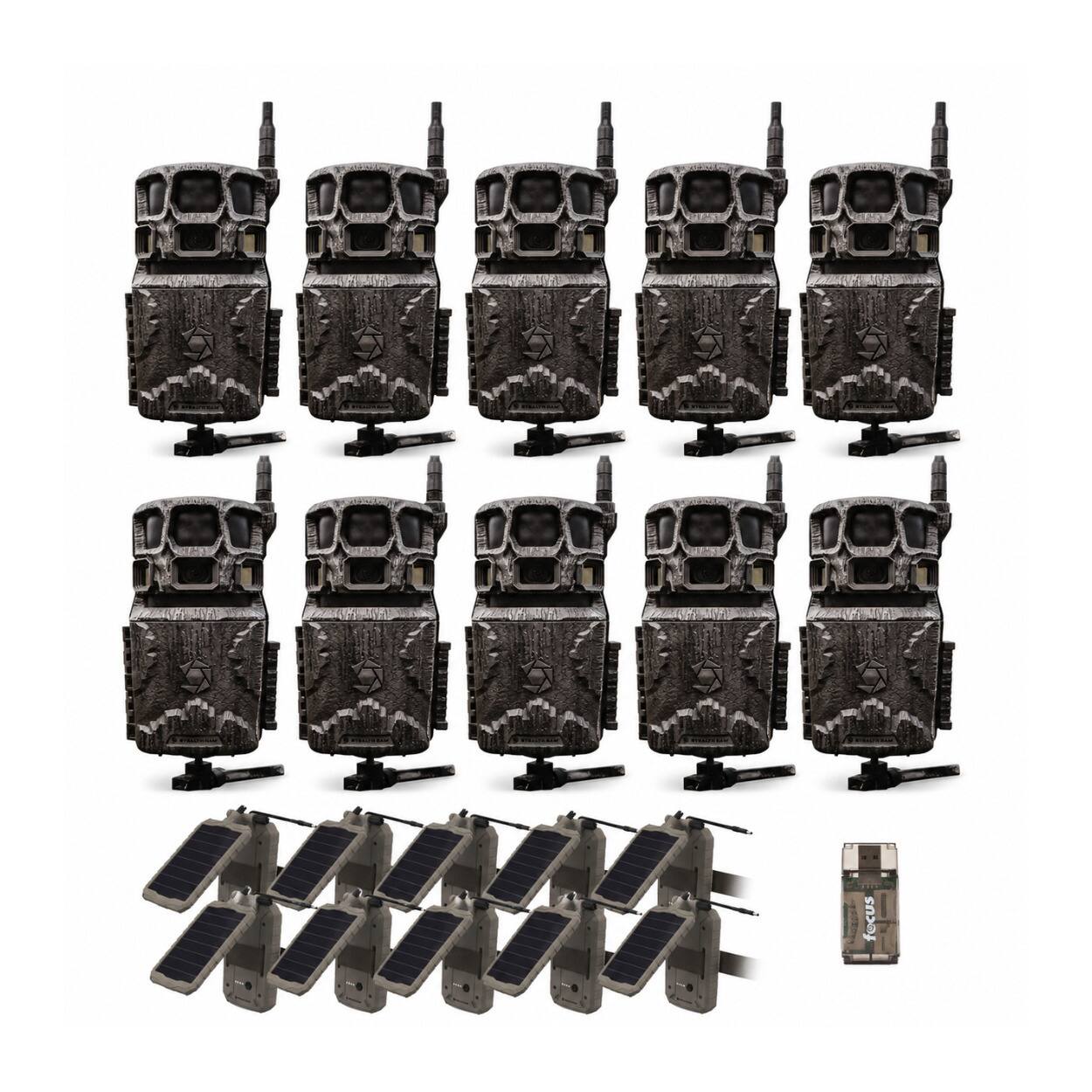 Front. Stealth Cam - Stealth Cam Revolver Pro 3.0 360-Degree Cellular Trail Camera Bundle.