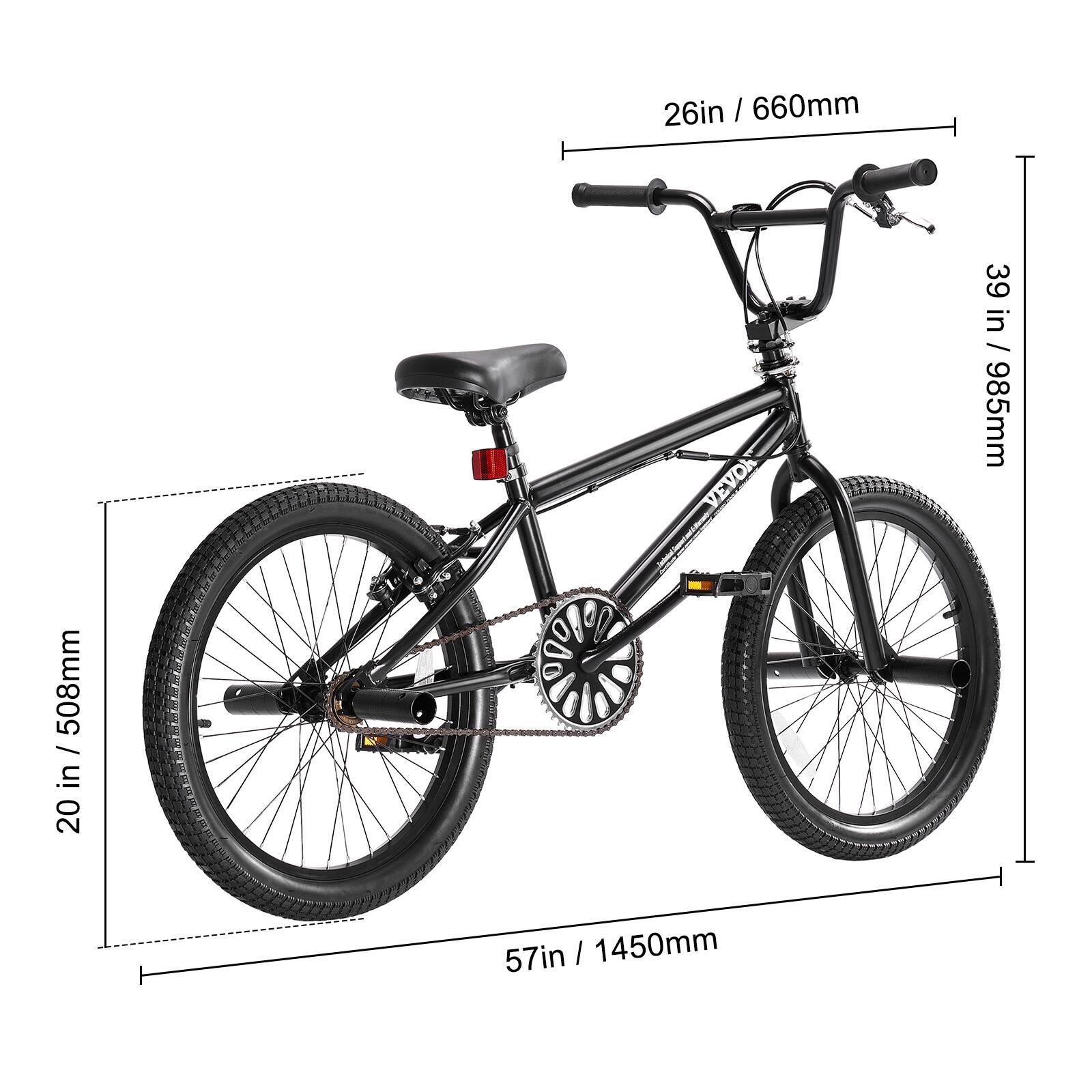 26in / 660mm, 39 in / 985mm, 20 in / 508mm, 57in / 1450mm