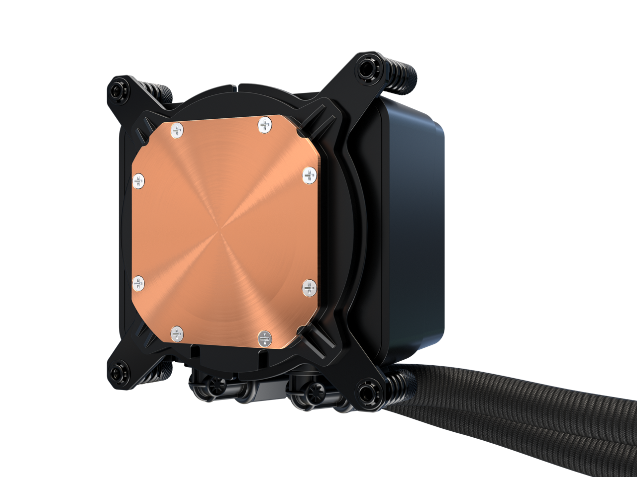 Alt View 10. ASRock - ASRock AIO Challenger Pure 360, 27mm Radiator, Black Waterblock, No Display/LED, Black Fan - black.