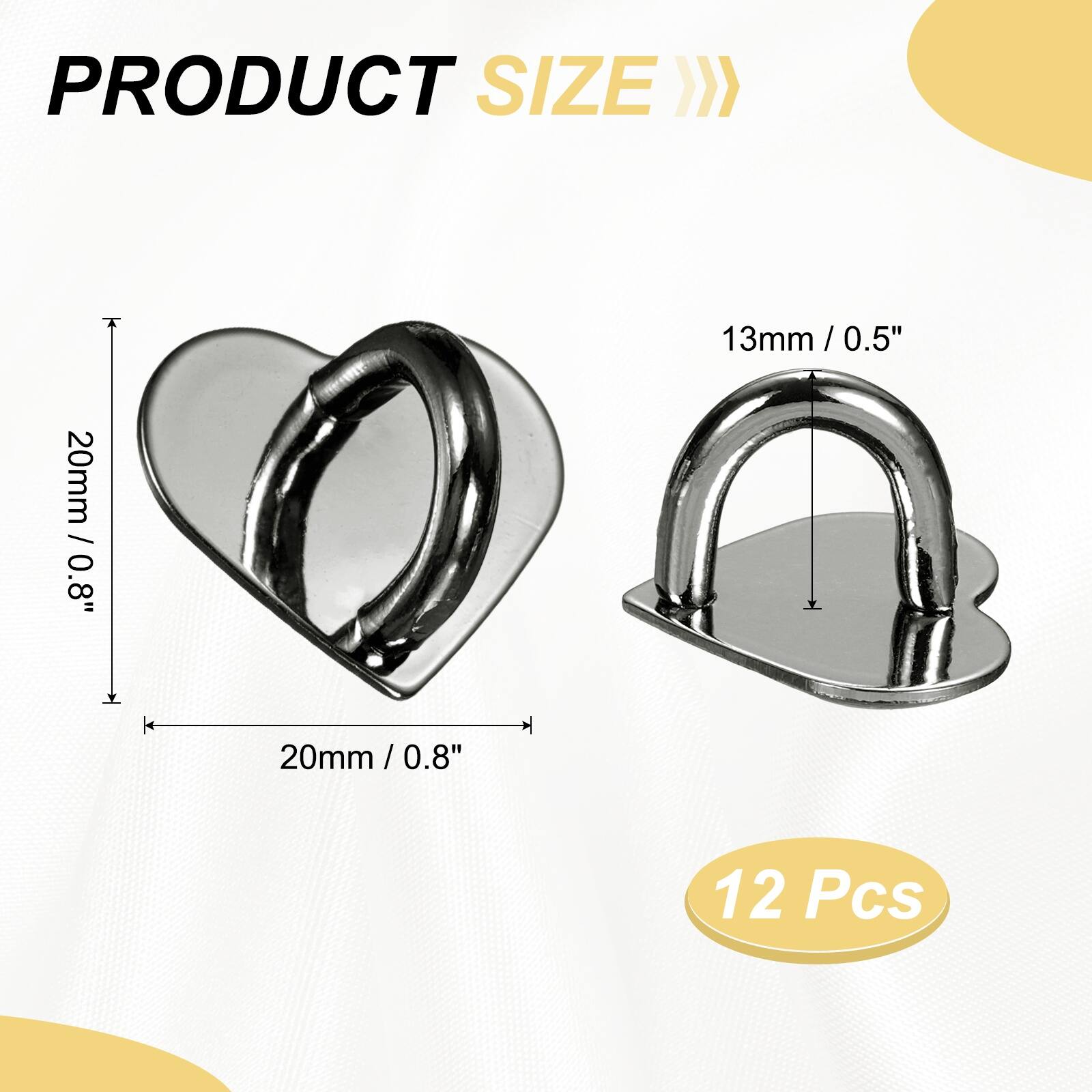 PRODUCT SIZE

- 20mm / 0.8"
- 13mm / 0.5"
- 20mm / 0.8"
- 12 Pcs