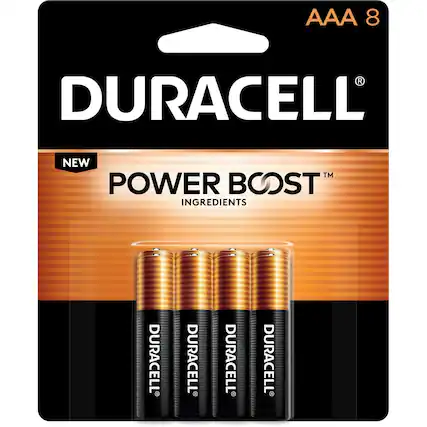 AAA 8 DURACELL NEW TM POWER BOOST INGREDIENTS