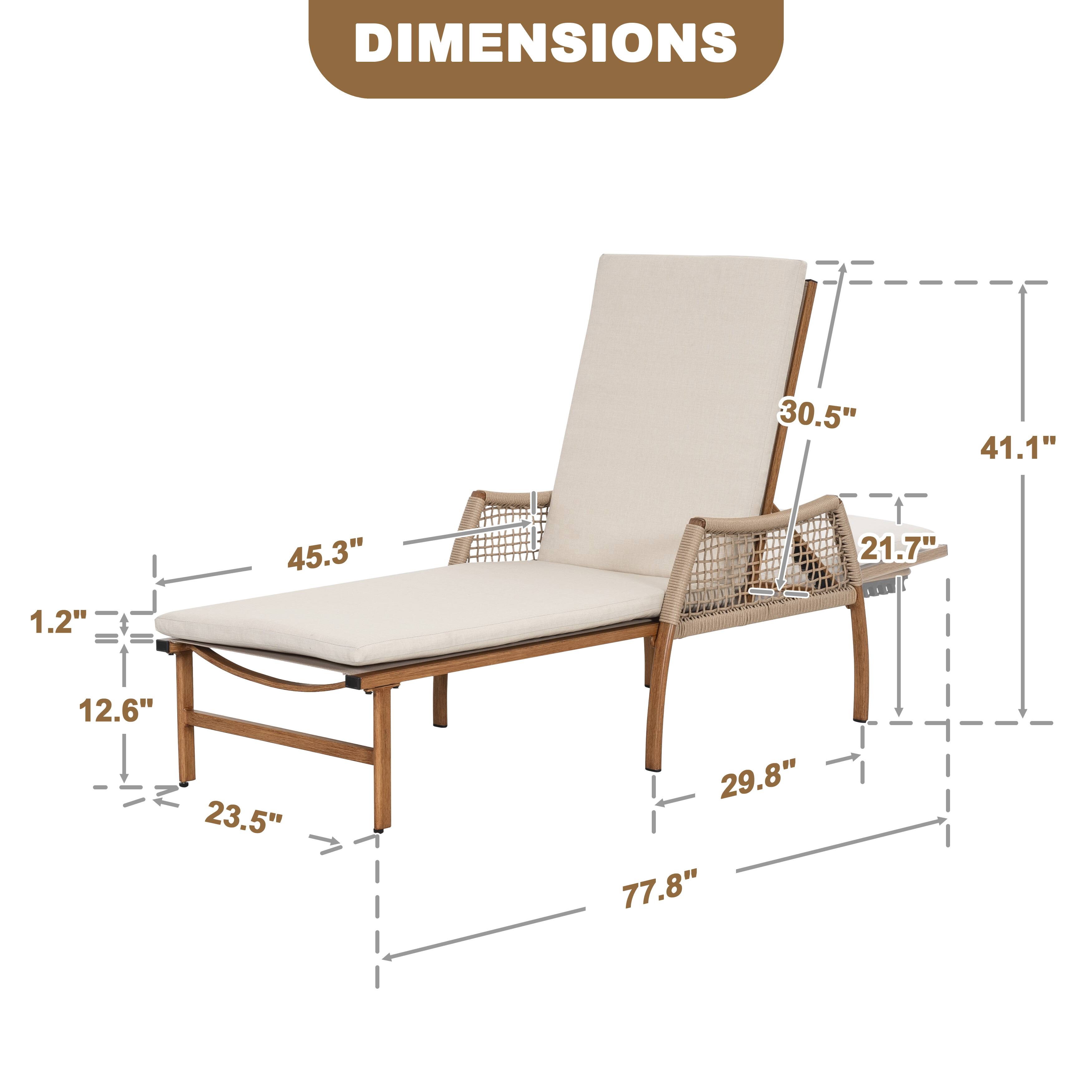 DIMENSIONS
30.5"
41.1"
1.2"
45.3"
21.7"
12.6"
23.5"
29.8"
77.8"