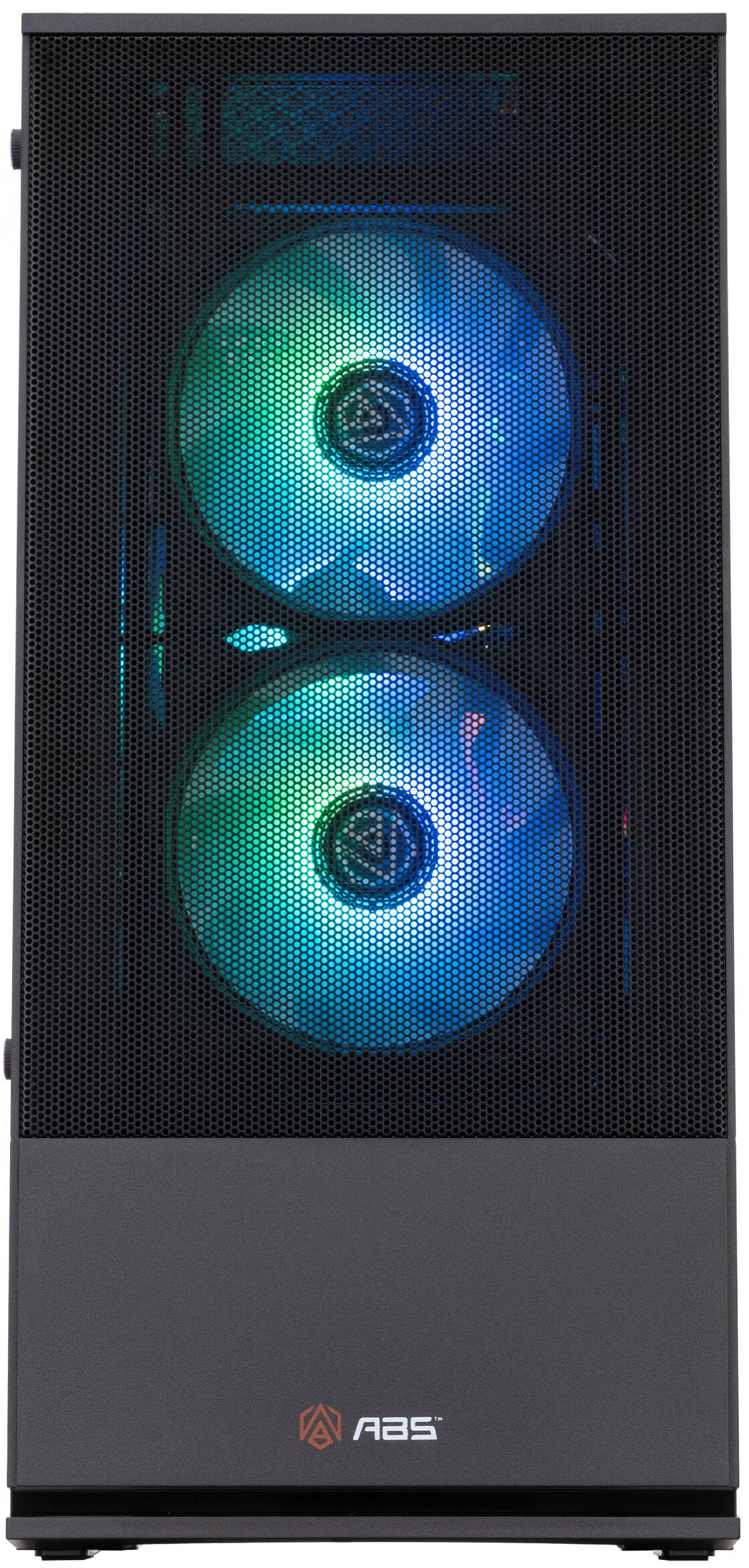 Angle. ADVANCED BATTLESTATIONS - ABS Cyclone Aqua Gaming PC - Windows 11 - Intel Core Ultra 7 265KF - GeForce RTX 5070 - DLSS 4 - 32GB DDR5 - 1TB - BLACK.