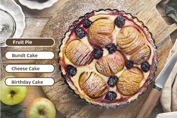 Fruit Pie  
Bundt Cake  
Cheese Cake  
Birthday Cake