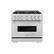 Front. ZLINE - 36" Classic Dual Fuel Stainless Steel Range w/ 6 Burner Cooktop & Convection Oven (CDR36) - Stainless Steel.
