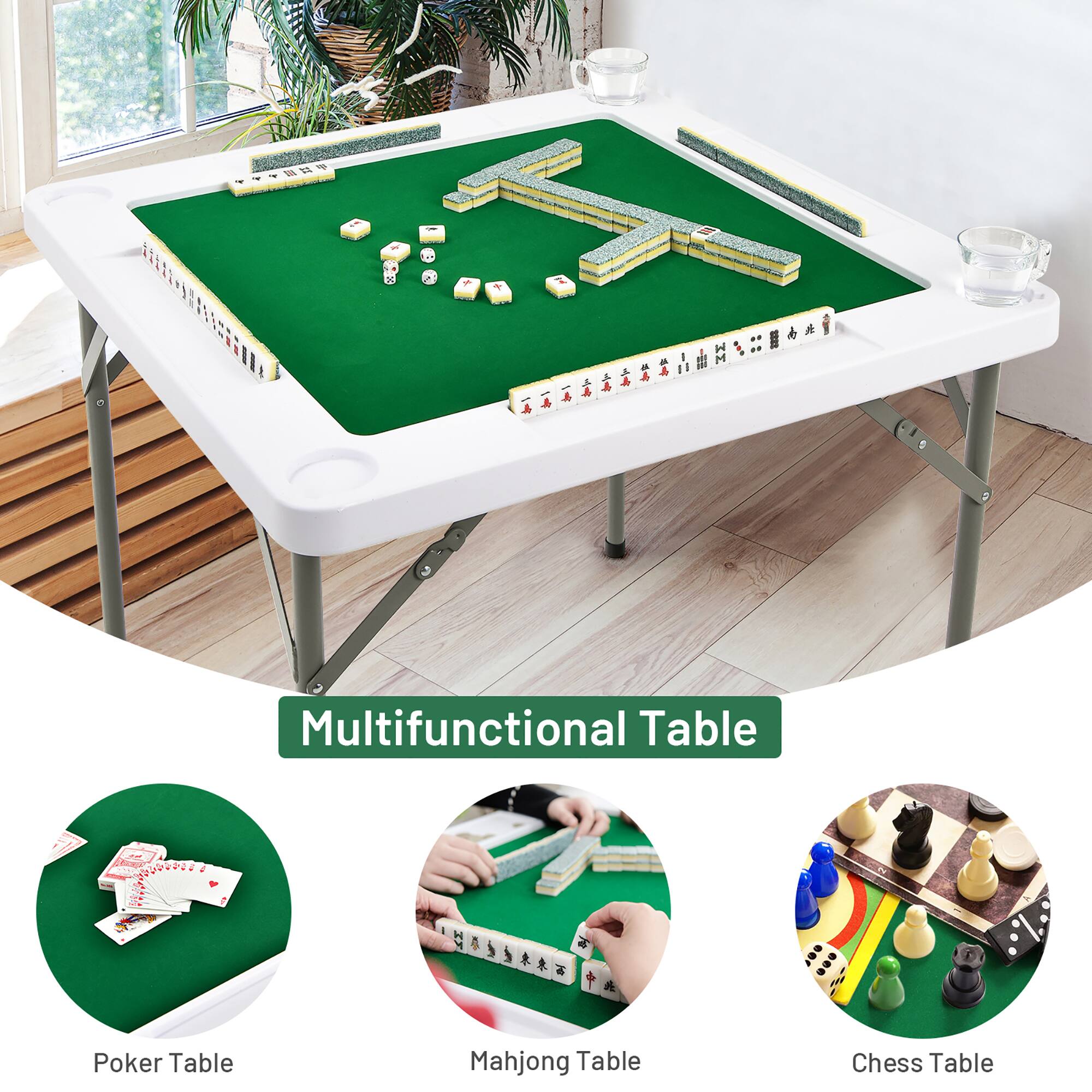 Multifunctional Table

- Poker Table
- Mahjong Table
- Chess Table