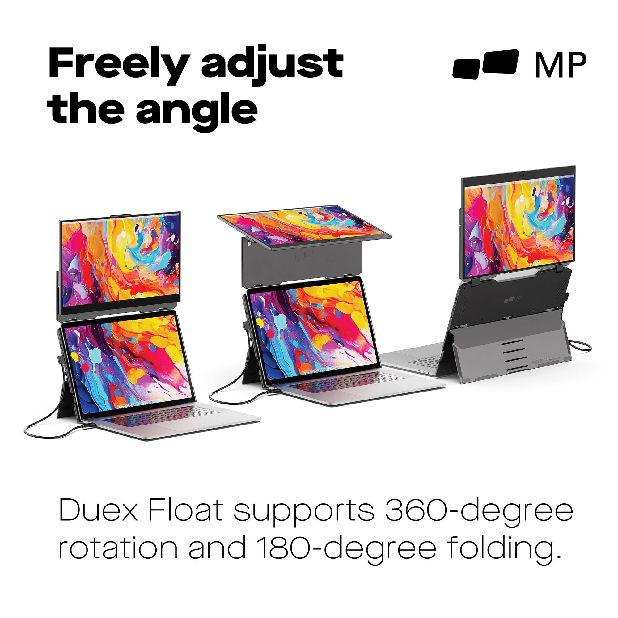 Alt View 1. Mobile Pixels - DUEX Float 15.6" LCD Monitor - Black.