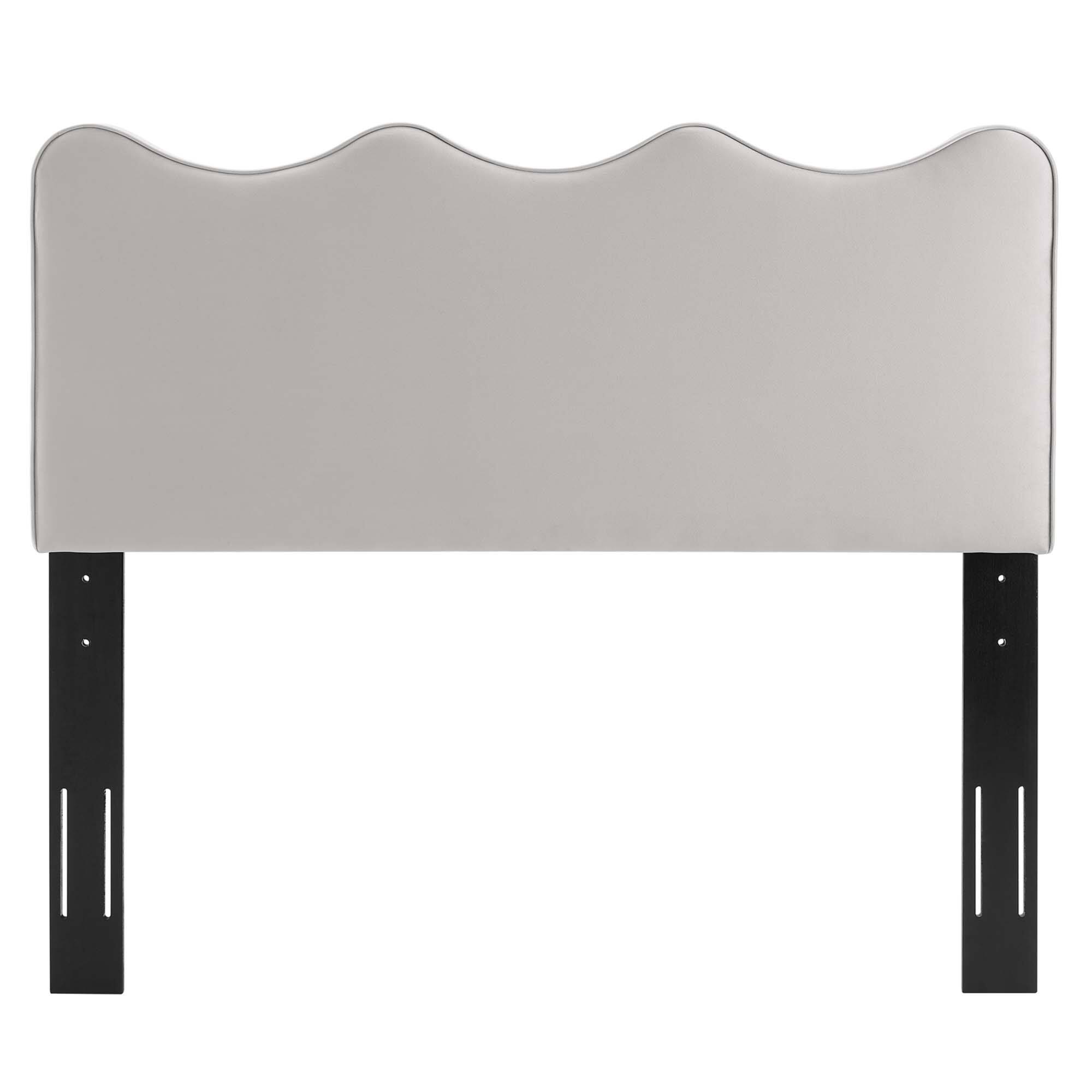 Alt View 4. Modway - Athena Performance Velvet Twin Headboard by Modway - Gray.