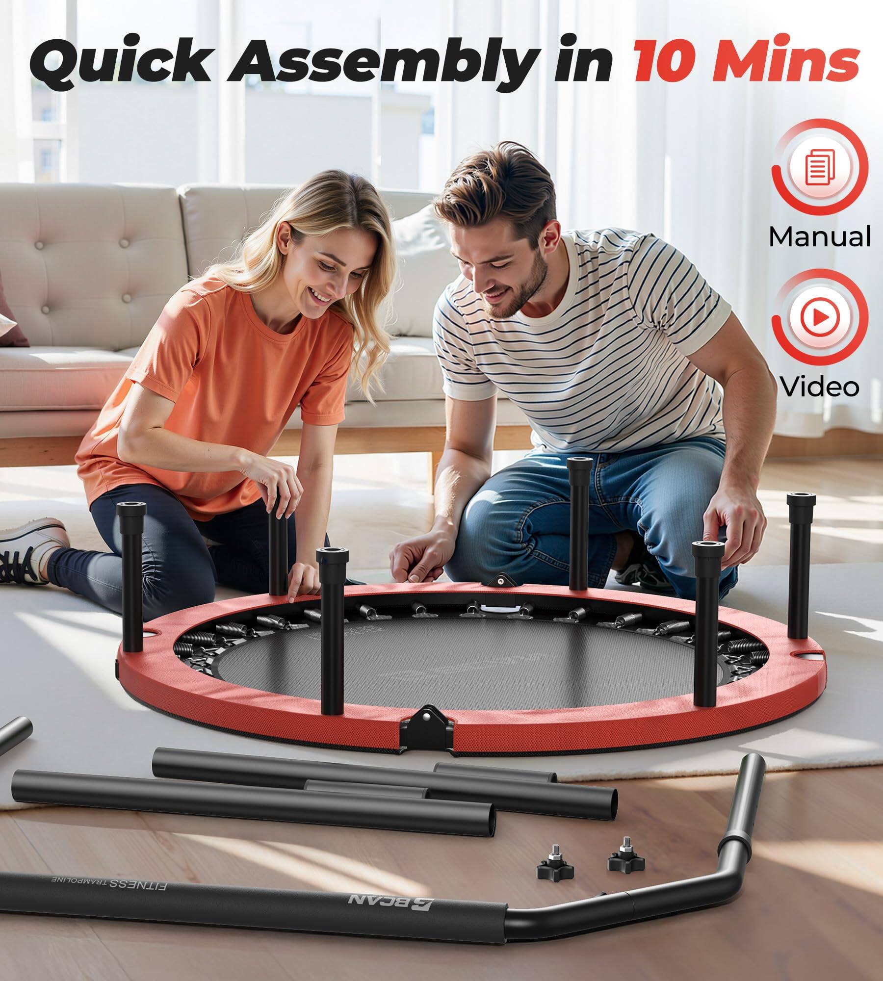 Quick Assembly in 10 Mins

Manual

Video