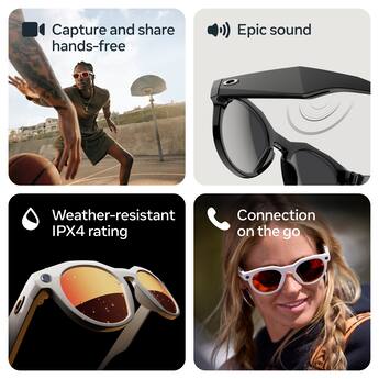 Oakley Meta HSTN glasses with Meta AI, Audio, Photo, Video Oakley Meta HSTN glasses with Meta AI, Audio, Photo, Video
