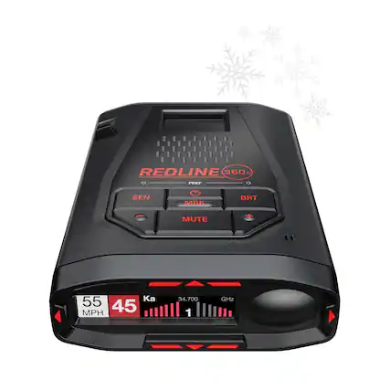 REDLINE 360°
PREF
SEN MRK BRT MUTE
55 MPH
45
Ka
34.700 GHz