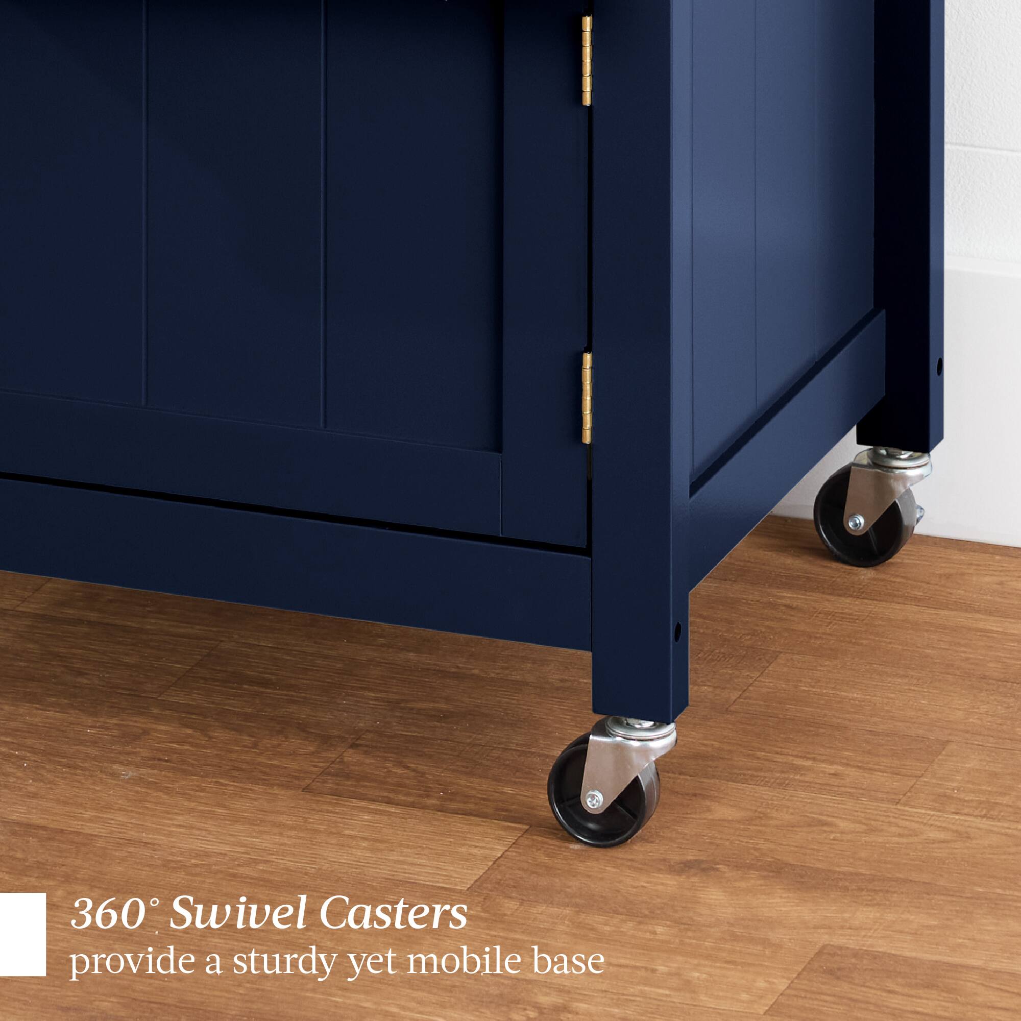 360° Swivel Casters provide a sturdy yet mobile base