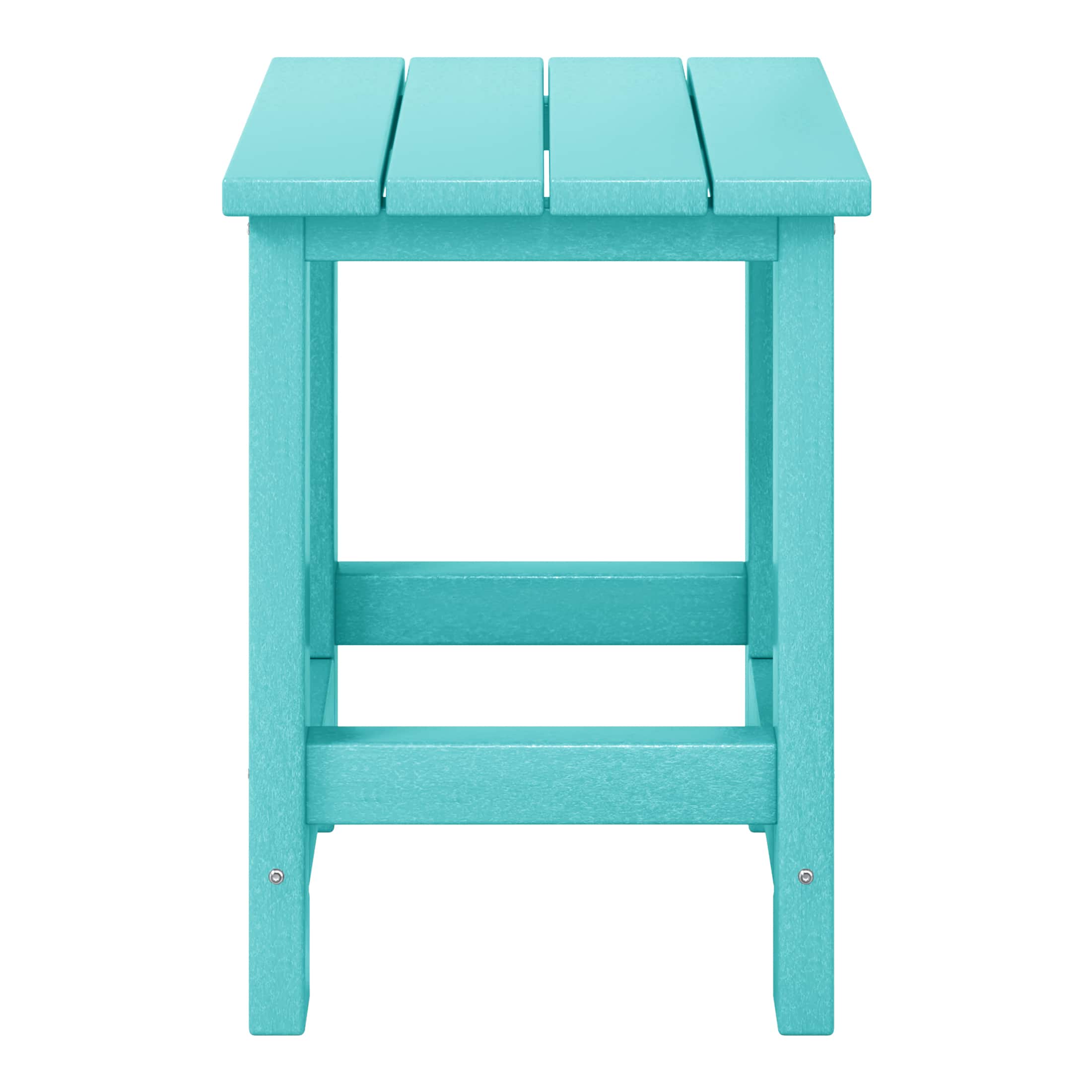 WestinTrends - Malibu Kids Outdoor Patio Furniture HDPE Adirondack Square Side Table - Turquoise price history on PriceWatchPro