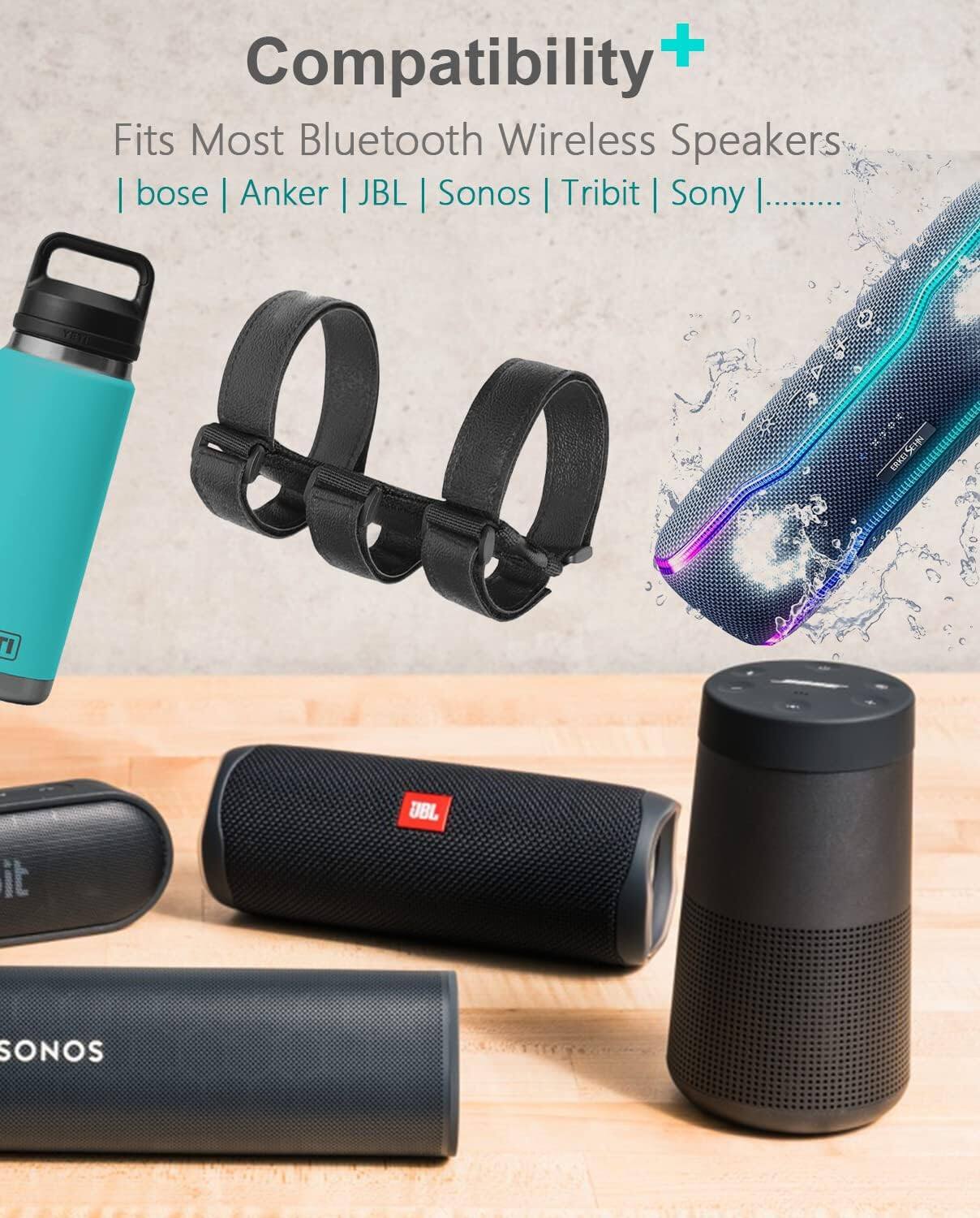 Compatibility +  
Fits Most Bluetooth Wireless Speakers  
bose | Anker | JBL | Sonos | Tribit | Sony | ......