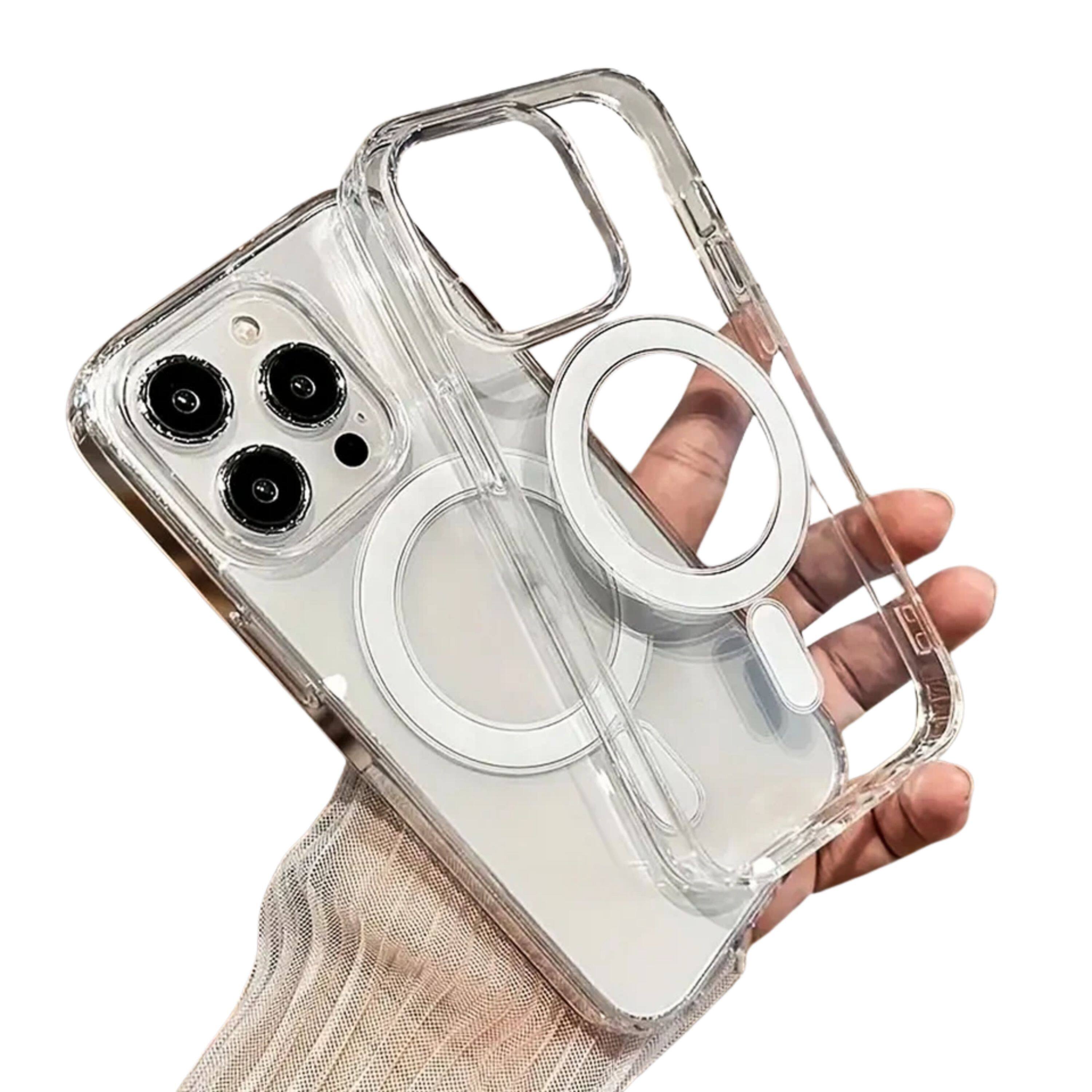 Left. Kitcheniva - Sleek Shockproof Protective Phone Case For iPhone iPhone 15 Pro Max Clear - Clear.