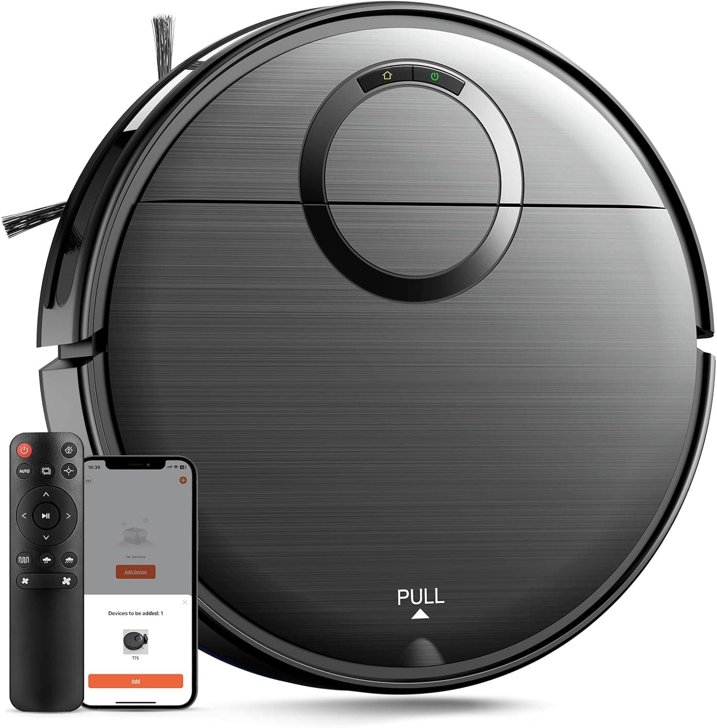 Teendow - 2-in-1 Robot Vacuum & Mop, App-Controlled Smart Cleaner for Pet Hair, Self-Charging