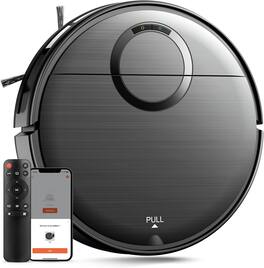 Teendow - 2-in-1 Robot Vacuum & Mop, App-Controlled Smart Cleaner for Pet Hair, Self-Charging