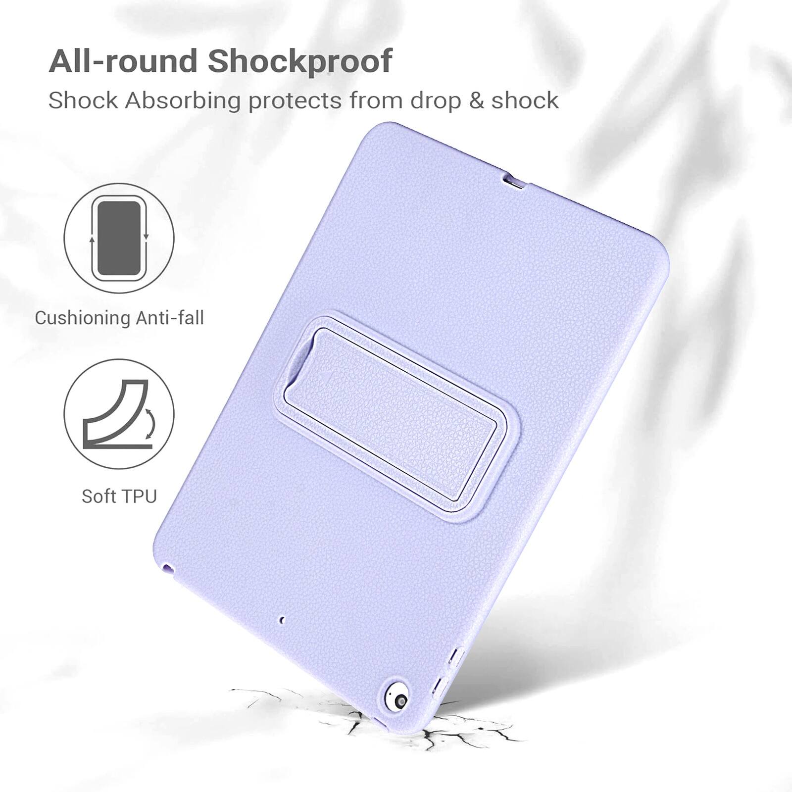 All-round Shockproof  
Shock Absorbing protects from drop & shock  
Cushioning Anti-fall  
Soft TPU