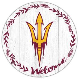 Fan Creations - Arizona State Sun Devils 12" Welcome Circle Sign - Multicolor
