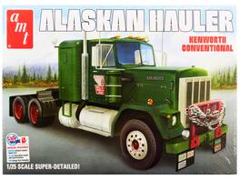 Skill 3 Model Kit Kenworth Conventional Tractor "Alaskan Hauler" 1/25 Scale Model by AMT - Green