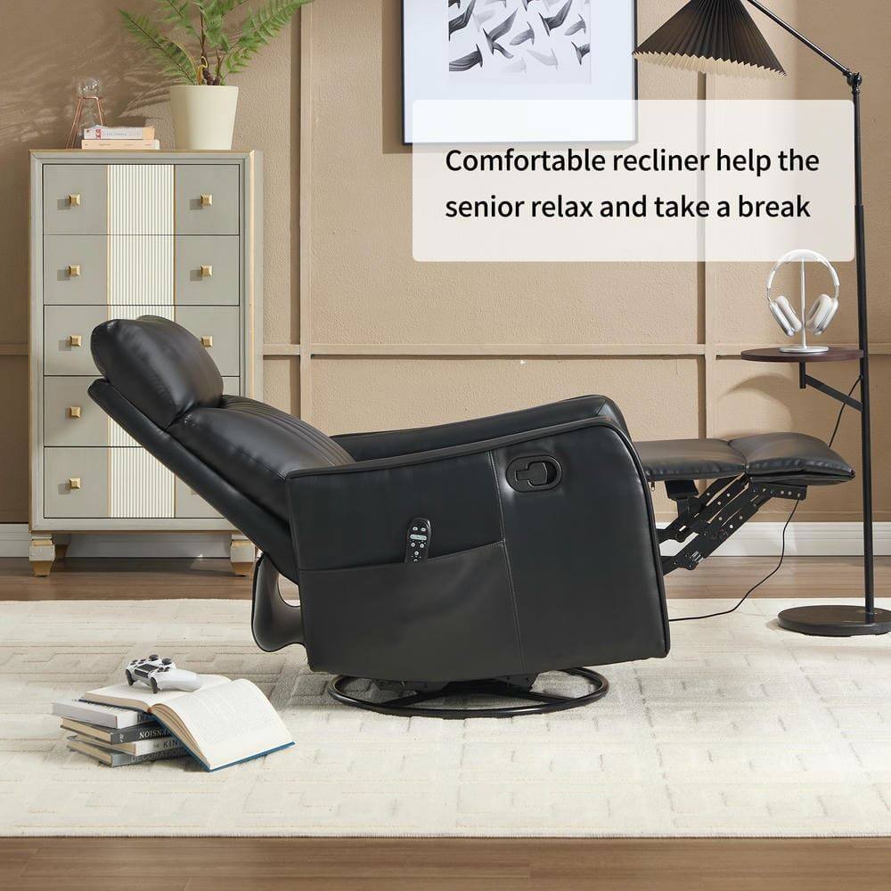 Comfortable recliner help the senior relax and take a break